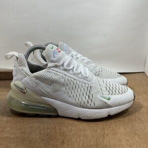 Nike Air Max 270 Women Size 8.5 Shoes White Green Spark DM9474-100